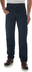 Wrangler FR Original Fit Jeans Mens Blue Cotton 30 x 32