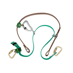 Buckingham SuperSqueeze™ Series Fall Restricting Pole Straps with Woven Inner Strap for Distribution with Carabiners Aluminum, Steel, Nylon
