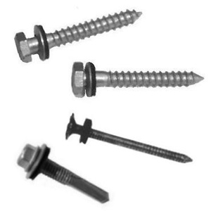 Electrical Materials Hex Head Lag Bolts 1/4 in 2 in