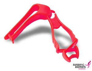Ergodyne Squids® 3405 Grabbers with Belt Clip 2 in Acetal Copolymer Red