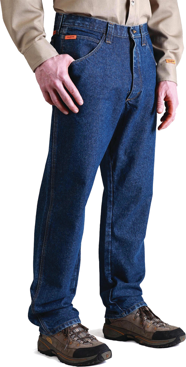 Wrangler | Wrangler FR RIGGS Workwear® Relaxed Fit Jeans Mens Blue 50 x 30  | Border States