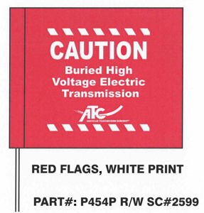 Blackburn Plain Patterned Vinyl Caution Flags Red