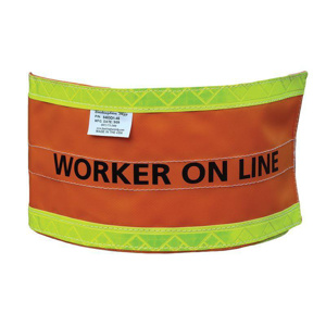 Buckingham Worker On Line Pole Markers Blaze Orange 45x7 in