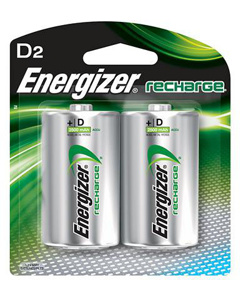 Energizer Rechargeable NiMH Batteries 1.5 V D