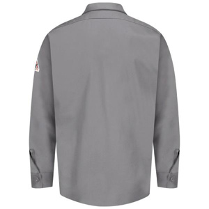 Bulwark EXCEL FR® Midweight Button Work Shirts Mens Large Silver Gray 7.7 cal/cm2