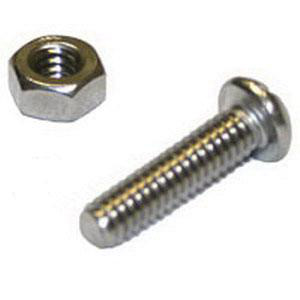 Minerallac Steel Round Head Stove Bolts with Hex Nut 1/4 in 1-1/4 in Zinc-plated