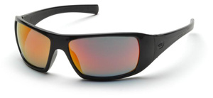 Pyramex Goliath® Safety Glasses Anti-scratch Orange Mirror Black