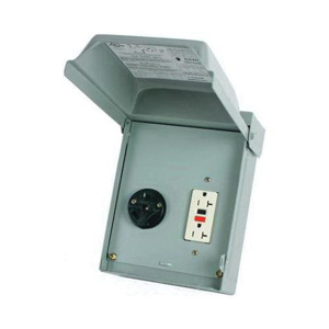 ABB Midwest Electric Unmetered Surface Power Outlets (1) TT-30R, (1) 5-20R2GFI 30 A 120/240 VAC