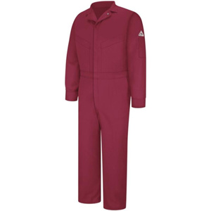 Workwear Outfitters Bulwark FR Deluxe Coveralls 40 Tall Red Cotton, Nylon 8.6 cal/cm2
