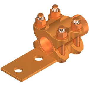 AFL PFTS Series Pipe-to-Flat Bar Tee Connectors Copper