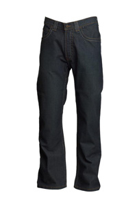 Lapco FR Modern Fit Lightweight Boot Cut Jeans 28 x 32 Dark Blue Mens