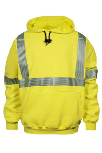 NSA FR High Vis Reflective Pullover Hoodies 2XL High Vis Yellow Mens