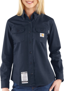 Kits - Carhartt FR Classic Button Work Shirts - OneOK Logo 2XL Dark Navy Womens