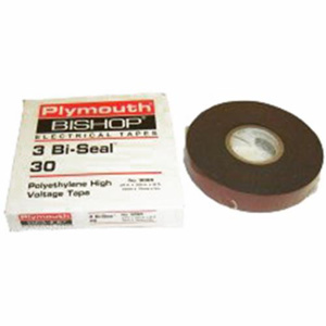 Plymouth Rubber 8067 Series 3 BI-SEAL EPR High Voltage Insulating Tape With Liner Black 1.5 in 30 ft