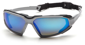 Pyramex Highlander Safety Goggles Anti-fog Blue Mirror Silver
