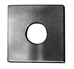 Hubbell Power Steel Flat Square Washers 4 x 4 in 0.8125 in