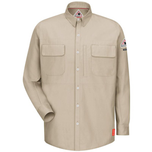 Workwear Outfitters Bulwark FR iQ Series® Button Work Shirts 2XL Tall Light Tan Mens