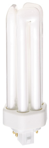 Satco Products Dulux® T/E/IN Ecologic Series Compact Fluorescent Lamps Triple Twin Tube (TTT) CFL 4-pin 4-pin (GX24q-3) 3500 K 32 W