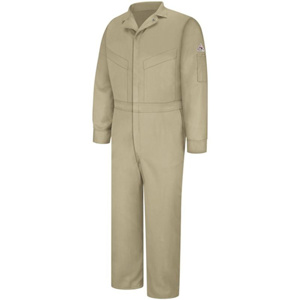 Workwear Outfitters Bulwark FR Deluxe Coveralls 50 Tall Khaki Cotton, Nylon 8.6 cal/cm2