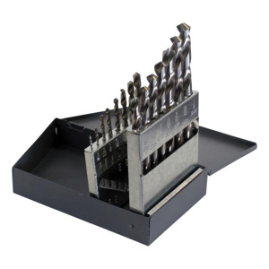 Greenfield General Purpose Jobber Length Drill Sets 15 Piece High Speed Steel (HSS) 1/16 - 1/2 in