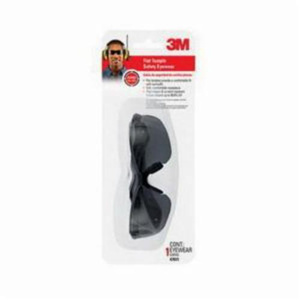 3M Flat Temple Safety Glasses Anti-scratch Clear Black/Gray