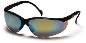 Pyramex Venture II® Series Glasses Anti-scratch Gold Mirror Black
