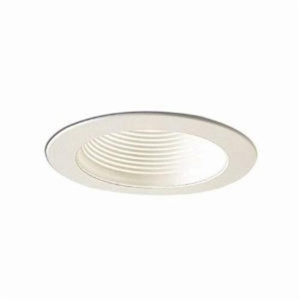 Nora Lighting NS Series 4 in Baffle Trims Incandescent Baffle - White 4 in