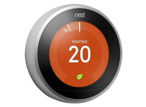 Nest Learning Series Heat/Cool - Self-learning Electronic Wall Thermostat - Wi-Fi 24 V Stainless Steel