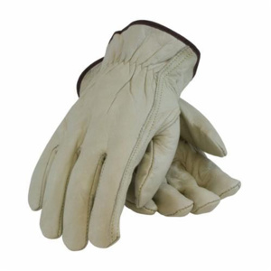 PIP Economy 68 Series Keystone Thumb and Slip-on Cuff Drivers Gloves XL Cowhide Leather Natural