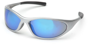 Pyramex Zone II® Safety Glasses Anti-scratch Blue Mirror Silver