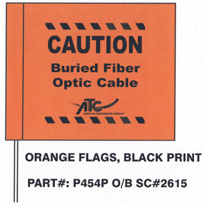 Blackburn Plain Patterned Vinyl Caution Flags Orange