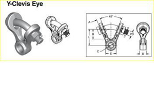 Preformed Line Products Y-Clevis Eye Fittings Ductile Iron