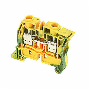 TE Connectivity ZS16 SNK Series IEC Style Feed-Through Ground Blocks Screw Clamp 1 Tier 24 - 4 AWG