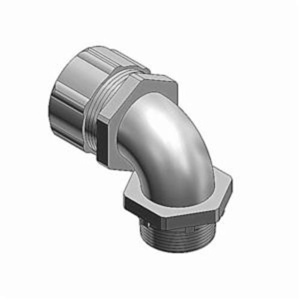 ABB Thomas & Betts 5300 Series 90 Degree Liquidtight Connectors Insulated 1/2 in Compression x Threaded Malleable Iron