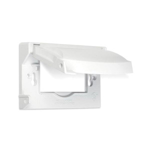 Raco/Bell MX1250 Series Weatherproof Outlet Box Covers Aluminum Die Cast 1 Gang White