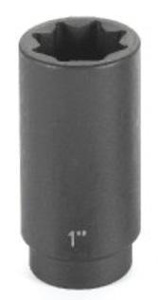 GP Sockets SAE Impact Sockets 1/2 in Deep 8 Point 3/4 in