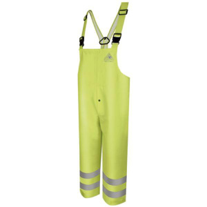 Workwear Outfitters Bulwark FR High Vis Reflective Rain Bib Overalls 3XL High Vis Yellow Mens