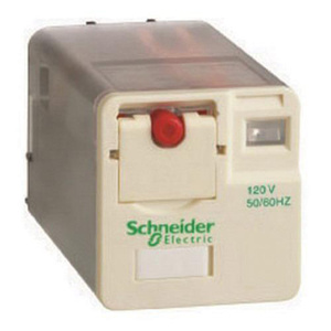 Schneider Electric RUM Zelio™ Harmony™ Universal Plug-in Ice Cube Relays 120 VAC Square Base 11 Pin LED Indicator 10 A 3PDT