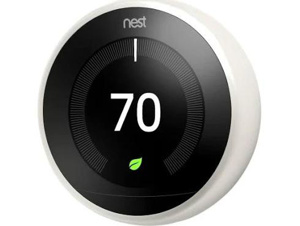 Nest Learning Series Heat/Cool - Self-learning Electronic Wall Thermostat - Wi-Fi 24 V White