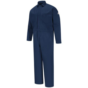 Bulwark EXCEL FR® Classic Industrial Coveralls Large Navy Cotton Twill 11 cal/cm2