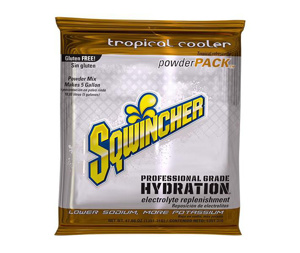 Sqwincher Powder Packs Tropical Cooler 5 gal 16 Per Case