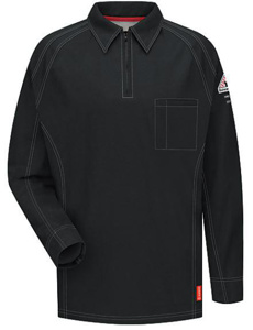 Workwear Outfitters Bulwark FR iQ Series® Lightweight Polos Large Dark Blue Mens