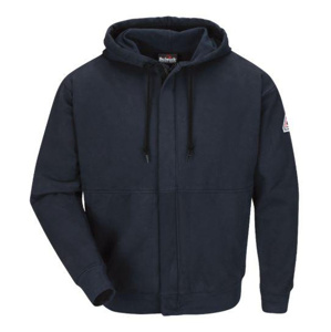 Workwear Outfitters Bulwark FR Relaxed Full Zip Hoodies Large Navy Mens