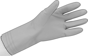 Neoprene Latex Gloves Large Green Latex, Neoprene