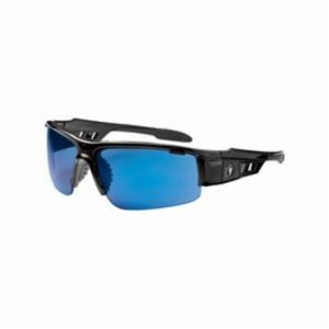 Ergodyne Skullerz® Dagr Blade Safety Glasses Anti-scratch Blue Mirror Black