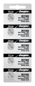 Energizer Silver Oxide Watch/Electronic Batteries 1.5 V 357 - 303
