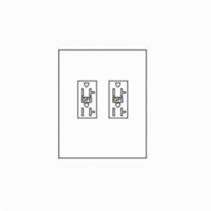 ABB Unmetered Surface Power Outlets (2) 5-20R2GFI 20 A 120 VAC
