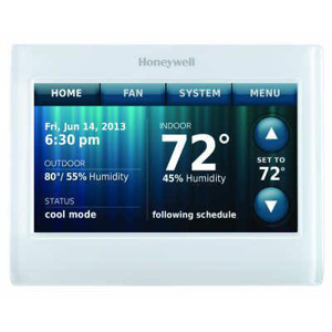 Ademco Wifi 9000 Series Heat/Cool - Programmable Electronic Wall Thermostat - Wi-Fi 24 V White