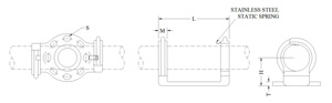 Sefcor ASW Series Bus Supports 3-1/2 in