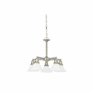 Seagull Lighting Sussex Series Chandeliers Incandescent Brushed Nickel Frosted Glass